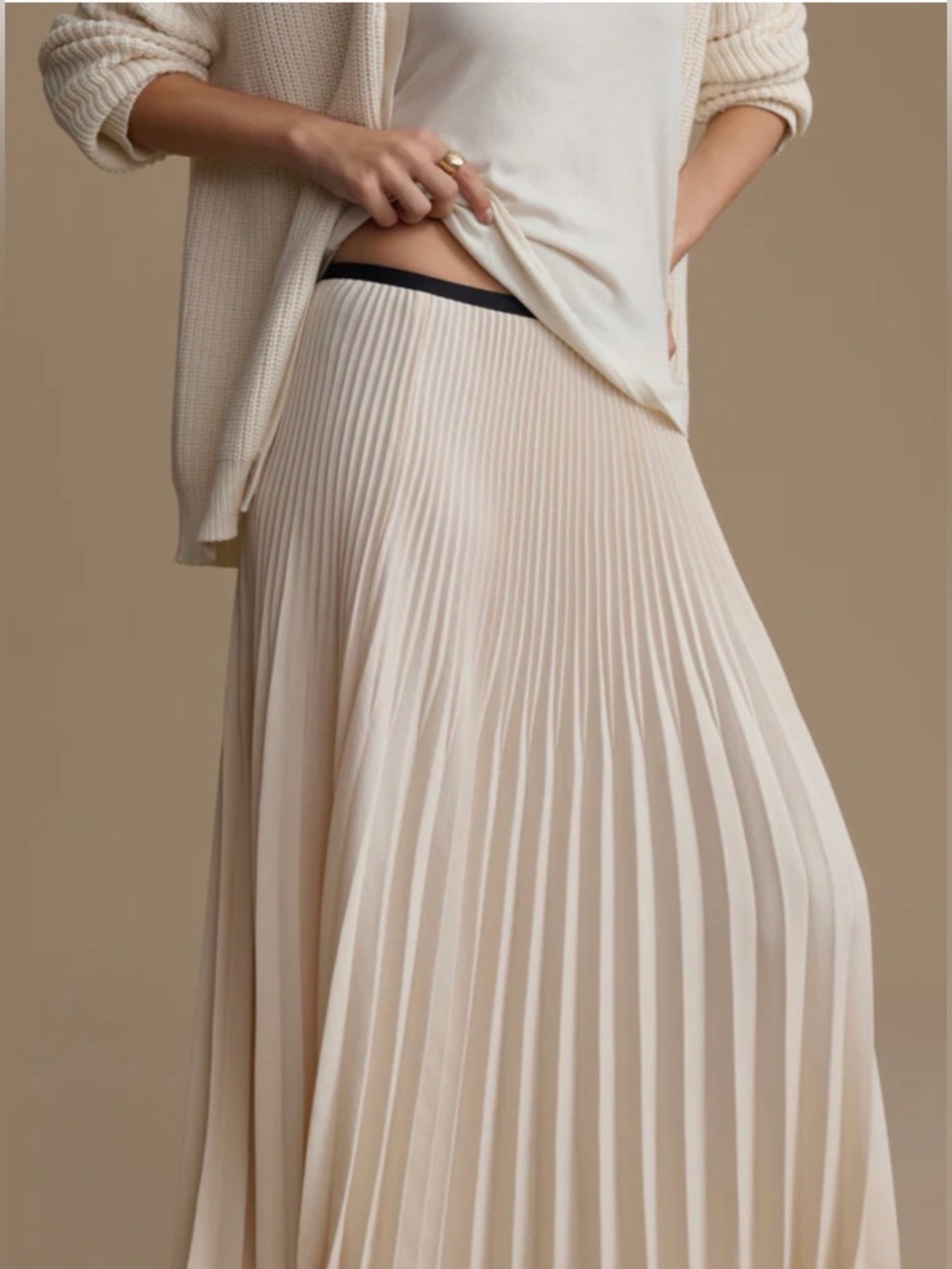 Jenni Kayne Pleated Skirt.
Ivory/Black
NWOT 
Size XS - Picture 6 of 15